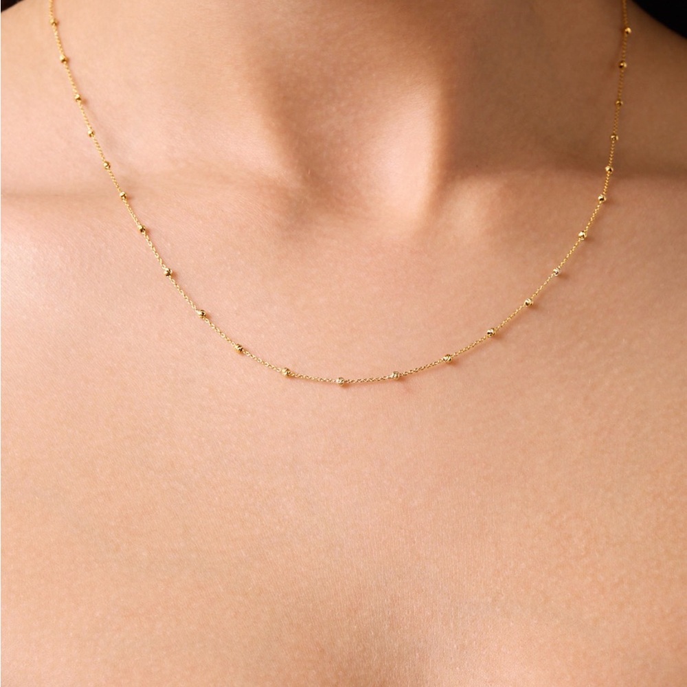Bony Levy 14k Gold Station Necklace